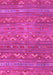 Machine Washable Oriental Pink Traditional Rug, wshcon3042pnk