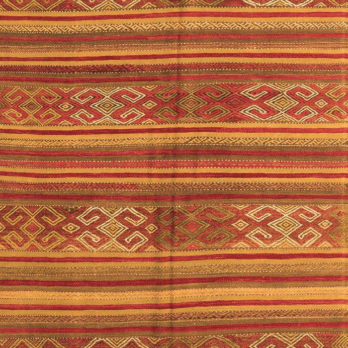 Serging Thickness of Machine Washable Southwestern Orange Country Area Rugs, wshcon3043org