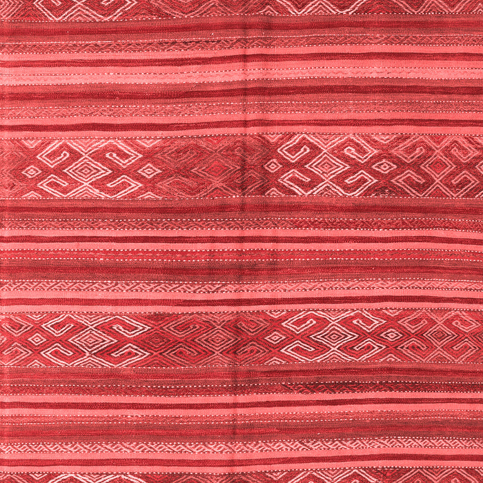 Machine Washable Southwestern Red Country Rug, wshcon3043red