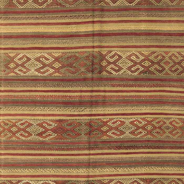 Machine Washable Southwestern Brown Country Rug, wshcon3043brn