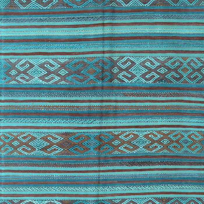 Southwestern Light Blue Country Rug, con3043lblu