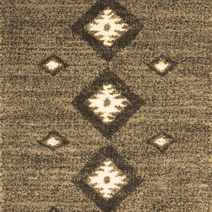 Abstract Brown Contemporary Rug, con3044brn