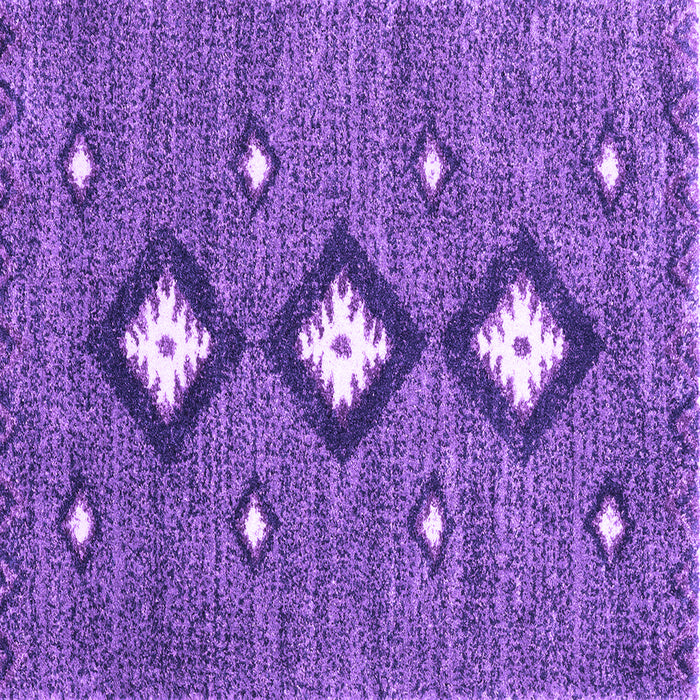 Square Abstract Purple Contemporary Rug, con3044pur