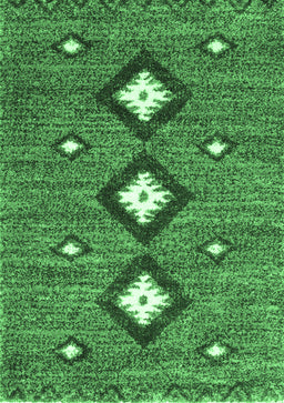 Abstract Emerald Green Contemporary Rug, con3044emgrn