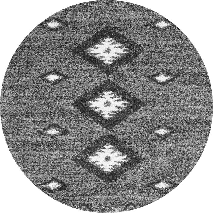 Machine Washable Abstract Gray Contemporary Rug, wshcon3044gry