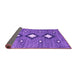 Sideview of Abstract Purple Contemporary Rug, con3044pur