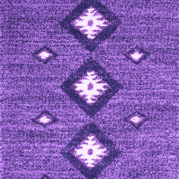 Abstract Purple Contemporary Rug, con3044pur