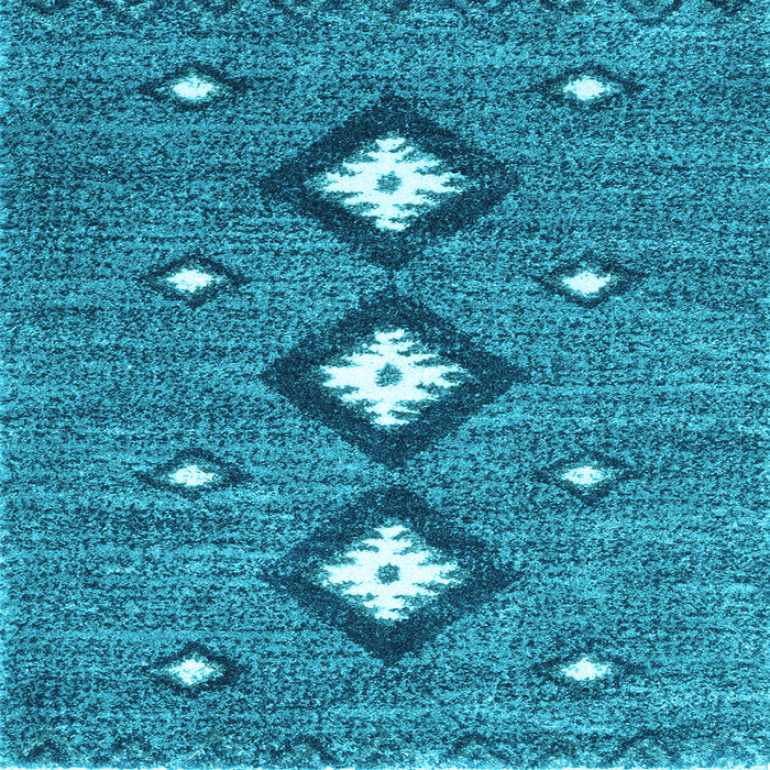 Square Machine Washable Abstract Light Blue Contemporary Rug, wshcon3044lblu