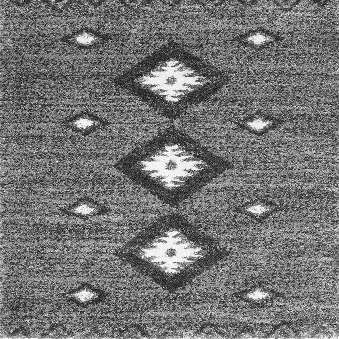 Round Machine Washable Abstract Gray Contemporary Rug, wshcon3044gry