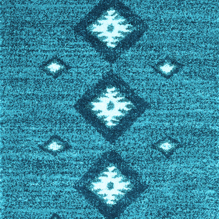 Abstract Light Blue Contemporary Rug, con3044lblu