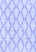 Machine Washable Trellis Blue Modern Rug, wshcon3045blu