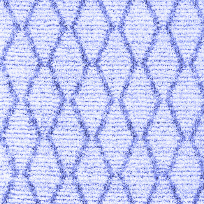 Machine Washable Trellis Blue Modern Rug, wshcon3045blu