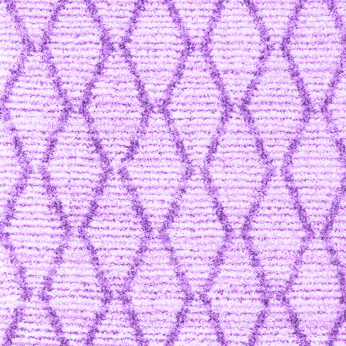 Machine Washable Trellis Purple Modern Area Rugs, wshcon3045pur