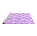 Sideview of Machine Washable Trellis Purple Modern Area Rugs, wshcon3045pur