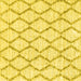 Square Trellis Yellow Modern Rug, con3045yw