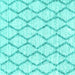 Square Trellis Turquoise Modern Rug, con3045turq