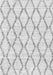 Serging Thickness of Machine Washable Trellis Gray Modern Rug, wshcon3045gry