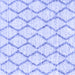 Square Machine Washable Trellis Blue Modern Rug, wshcon3045blu
