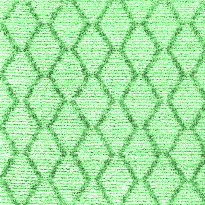 Square Machine Washable Trellis Emerald Green Modern Area Rugs, wshcon3045emgrn