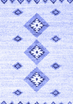 Abstract Blue Contemporary Rug, con3046blu