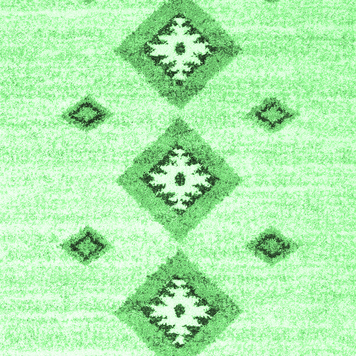Machine Washable Abstract Emerald Green Contemporary Area Rugs, wshcon3046emgrn