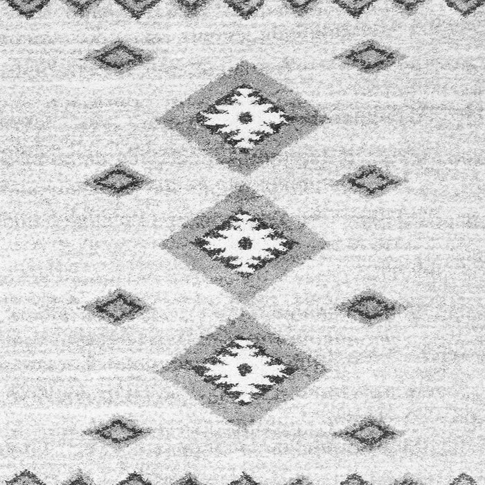 Round Machine Washable Abstract Gray Contemporary Rug, wshcon3046gry