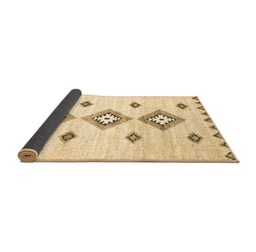 Sideview of Abstract Brown Contemporary Rug, con3046brn