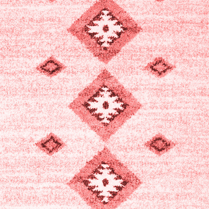 Machine Washable Abstract Red Contemporary Rug, wshcon3046red