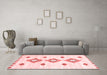 Contemporary Red Washable Rugs