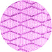 Round Trellis Pink Modern Rug, con3047pnk