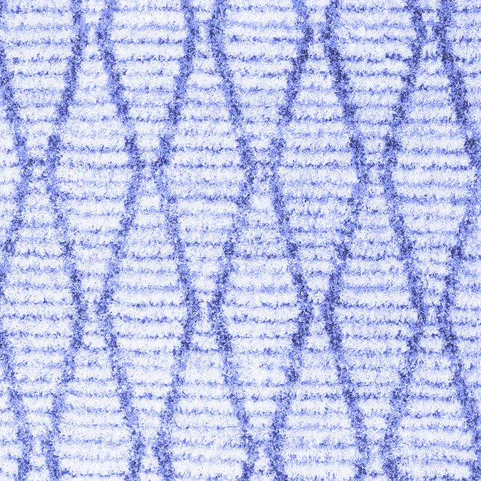 Machine Washable Trellis Blue Modern Rug, wshcon3047blu