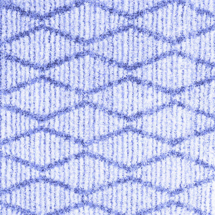 Square Machine Washable Trellis Blue Modern Rug, wshcon3047blu