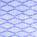 Square Machine Washable Trellis Blue Modern Rug, wshcon3047blu