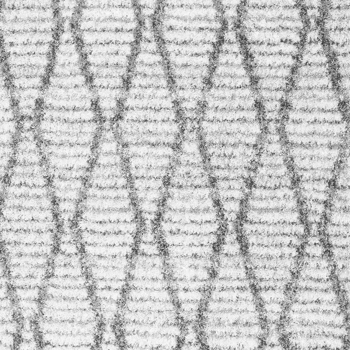 Serging Thickness of Machine Washable Trellis Gray Modern Rug, wshcon3047gry