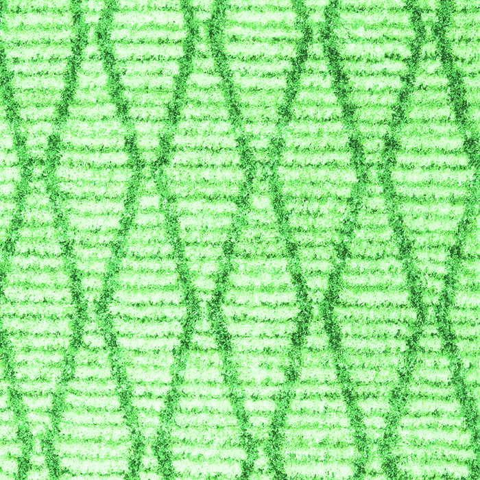 Serging Thickness of Machine Washable Trellis Green Modern Area Rugs, wshcon3047grn