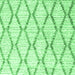 Square Trellis Emerald Green Modern Rug, con3047emgrn