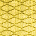 Square Trellis Yellow Modern Rug, con3047yw