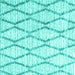 Square Trellis Turquoise Modern Rug, con3047turq