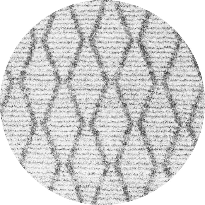 Machine Washable Trellis Gray Modern Rug, wshcon3047gry