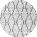 Machine Washable Trellis Gray Modern Rug, wshcon3047gry