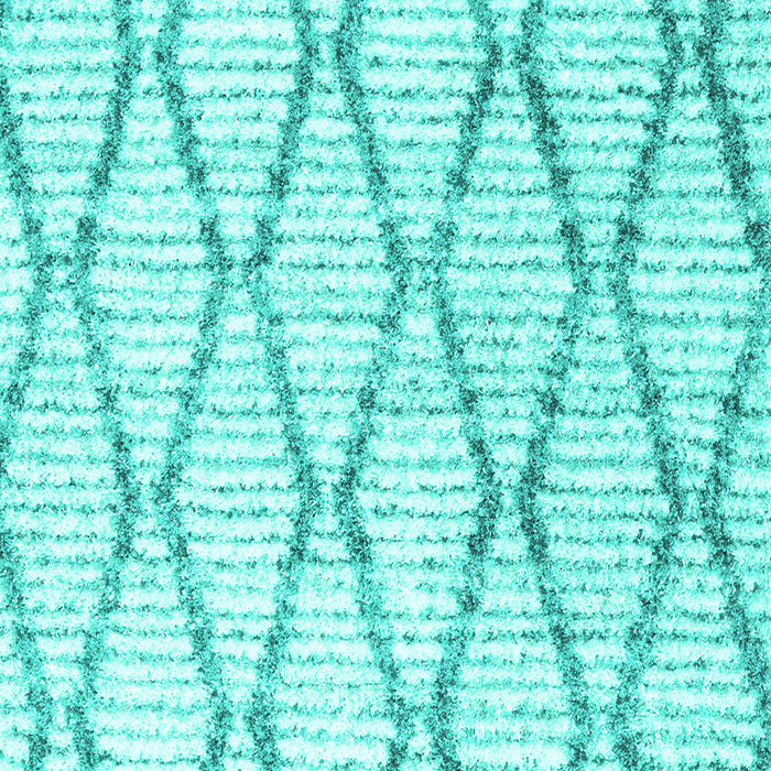 Machine Washable Trellis Turquoise Modern Area Rugs, wshcon3047turq