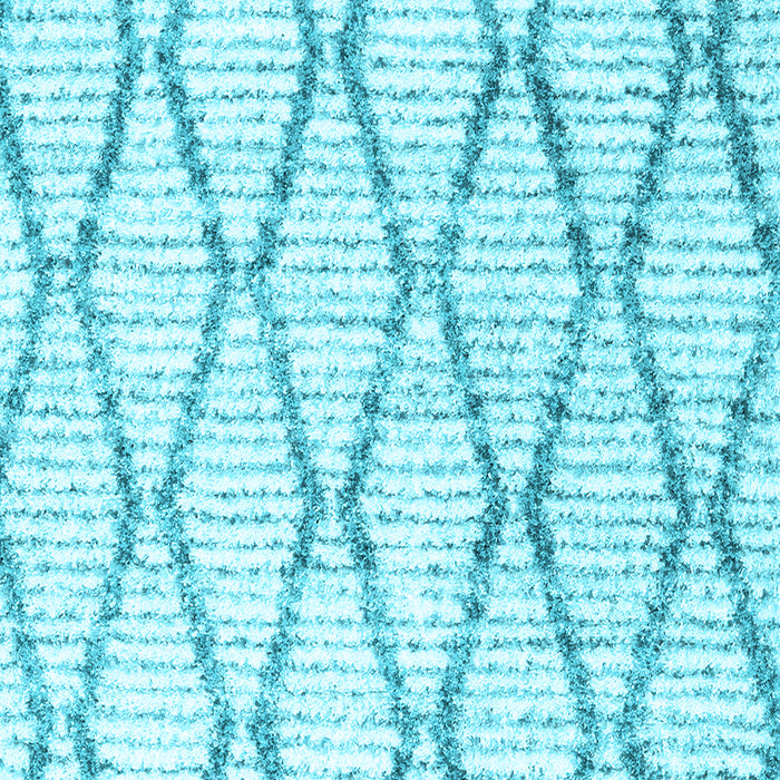 Machine Washable Trellis Light Blue Modern Rug, wshcon3047lblu