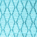 Square Trellis Light Blue Modern Rug, con3047lblu