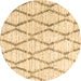 Round Trellis Brown Modern Rug, con3047brn