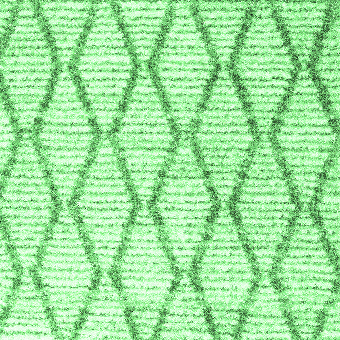 Square Machine Washable Trellis Emerald Green Modern Area Rugs, wshcon3047emgrn