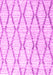 Machine Washable Trellis Pink Modern Rug, wshcon3047pnk