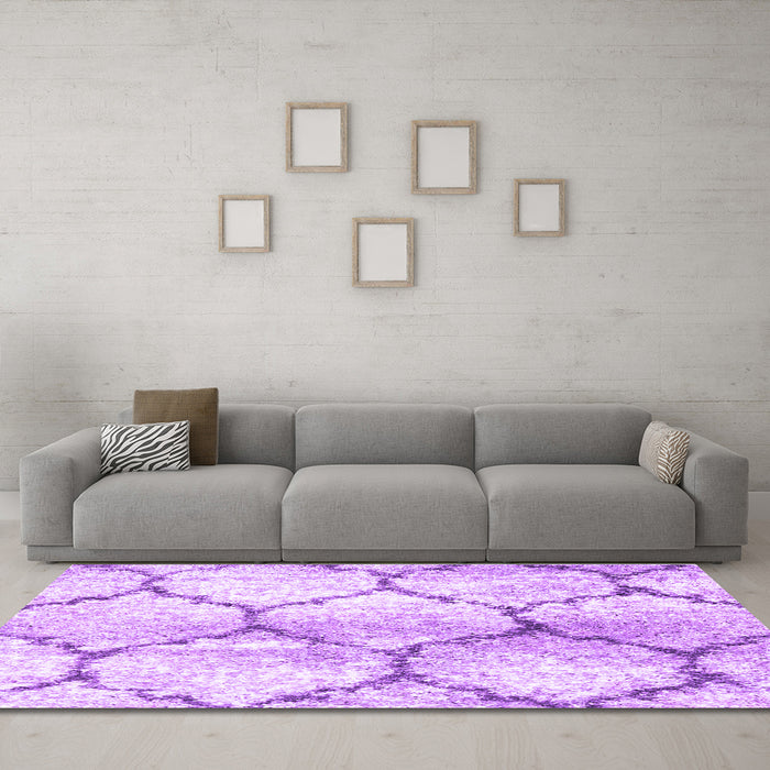 Machine Washable CON3048X Purple CON3048X Area Rugs in a Living Room, wshcon3048pur