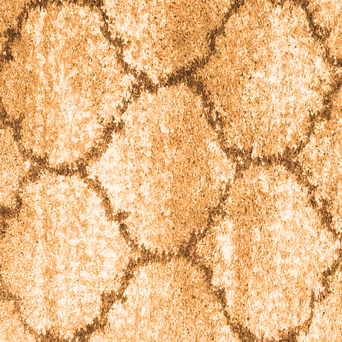 Serging Thickness of Machine Washable CON3048X Orange CON3048X Area Rugs, wshcon3048org