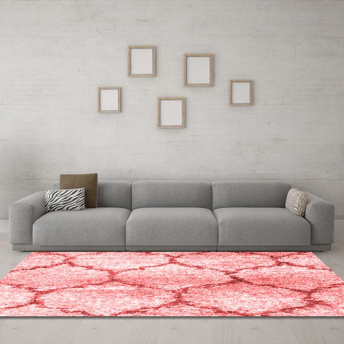 CON3048X Red Washable Rugs