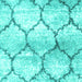 Square Machine Washable CON3048X Turquoise CON3048X Area Rugs, wshcon3048turq